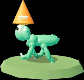 Chameleon, a playable character in BONKED!